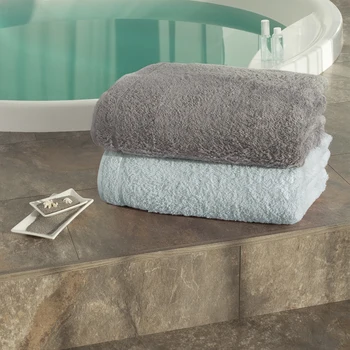 

Set of towels BB towels color: white blue & Warm Grey (100x160 cm-2 pcs)