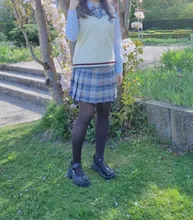 Faldas plisadas coreanas de cintura alta para mujer, minifalda Sexy gótica negra a cuadros, uniforme JK, ropa para estudiantes Y2K 90S, verano 2020