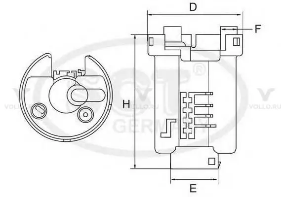 SCT ST 6504 Топливный фильтр ST6504
