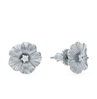 

Silver earrings with cubic zirconia sunlight sample 925