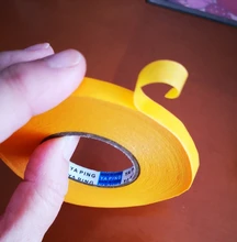 Paper-Tape Separation Spray-Paint Masking-Paper 50-Meters Yellow And for High-Viscosity