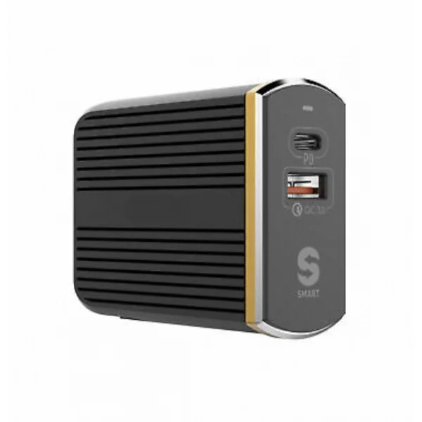 Сетевое зарядное устройство fast travel Charger PD/QC 3.0 USB-A/C(Черный