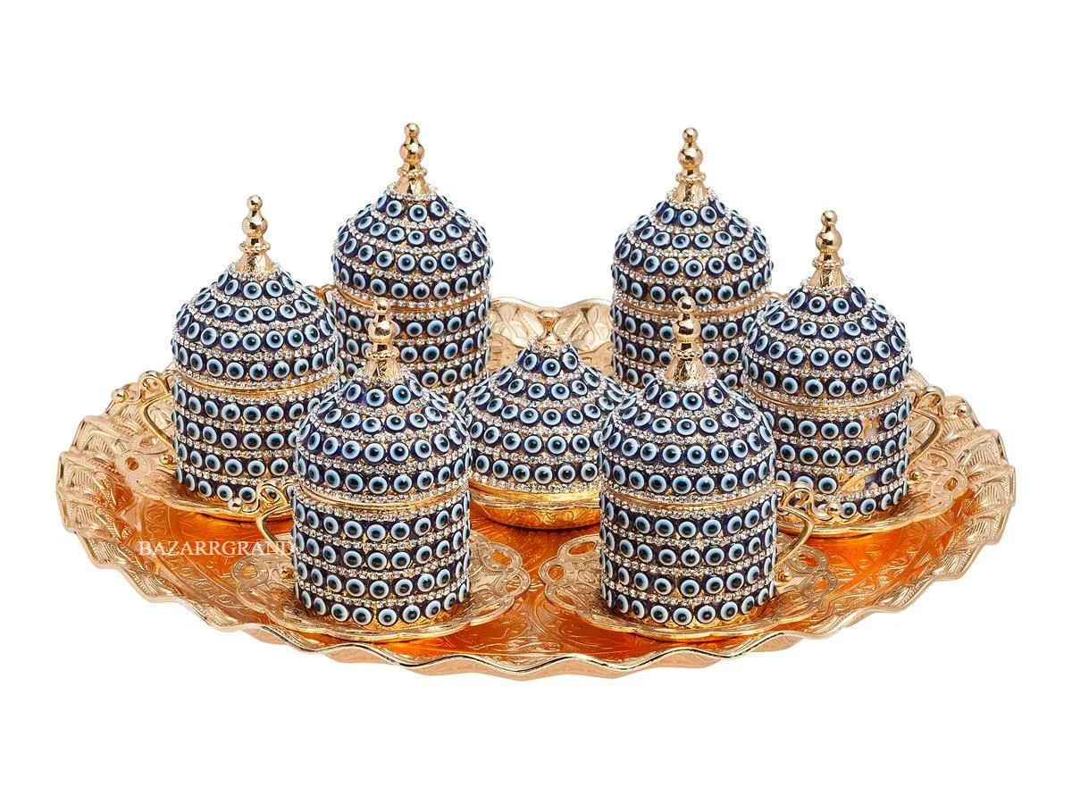 

WHITE-YELLOW-SIX DRINKS SET- SIX SIX STONE COFFEE SET - PEARL - WHITE - PEARL - WHITE FREE SHİPPİNG