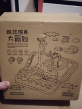 Juguetes educativos para niños, pista de aventura, juegos de mesa, Rail, coches mecánicos, estacionamientos, regalos de Navidad para niños