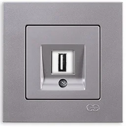 

PnpnElectrıc Gns Eqona Metallic Silver USB Data Socket