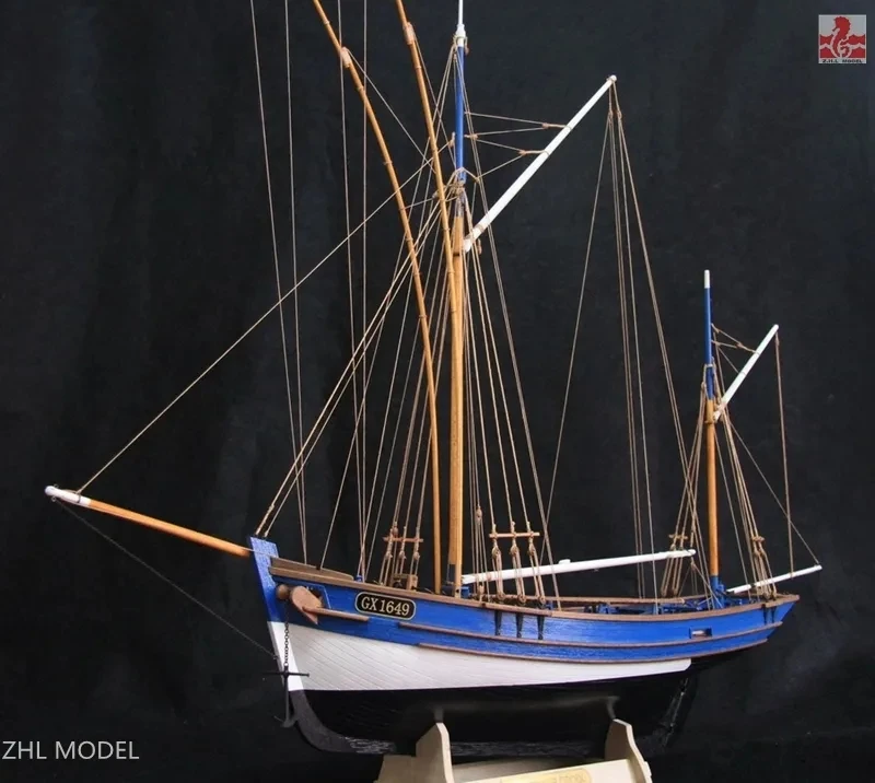 Buy ZHL San Gilthas France classic fish boat Scale 145 26“ Wooden Model