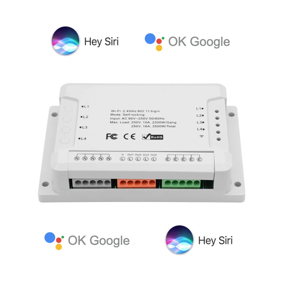 Умный домашний светильник Apple Homekit совместимый TX 433MHz переключатель WiFi