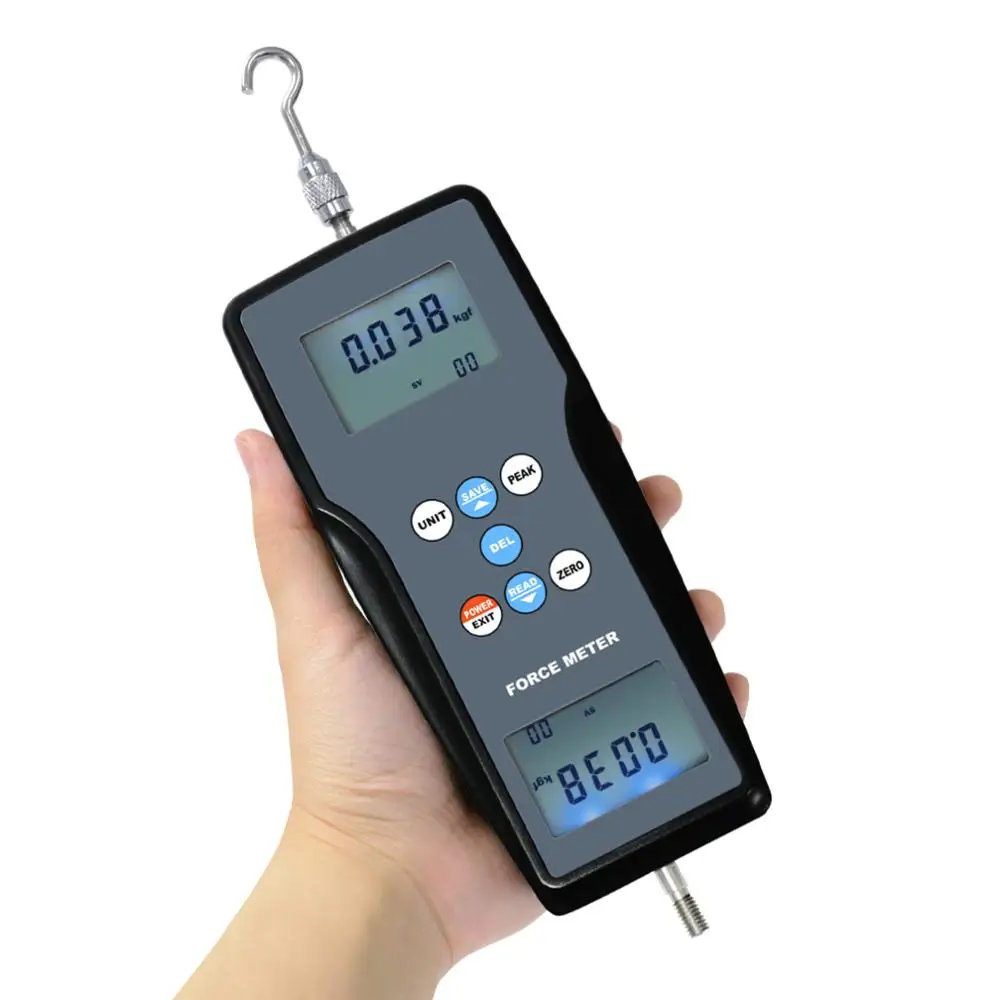 Измеритель силы цифровой измеритель тягомер и тест толчка Newtonmeter Newton N /kg /lb /g для