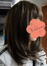 EASIHAIR-Peluca de BoBo marrón oscuro con flequillo, sintética, ondulada, de capa media, para mujeres negras, Cosplay, fiesta, resistente al calor, Natural