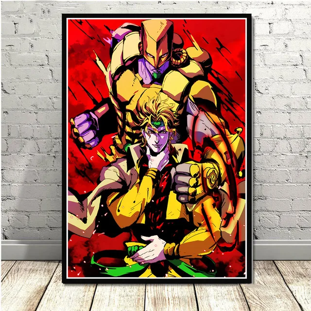 Постер и принты JoJo s Необычные Приключения действие Япония Аниме Малыш картины классическое искусство настенные картины для гостиной домашний декор - Цвет: D