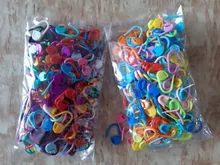 Herramientas de punto de plástico de colores variados, marcadores puntada de remate, pestillo de ganchillo, herramientas de tejer, gancho de Clip de aguja 5BB5571, 100 Uds.