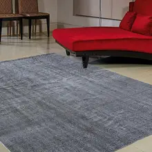 Серый шерстяной ковер, коврик ручной работы, коврик маленького размера, ковер анатолийский цветочный дизайн 10141