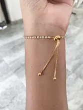 Pulsera de cristal de lujo con microincrustaciones para mujer, pulsera de circón ajustable Simple, joyería de mano, pulsera de moda
