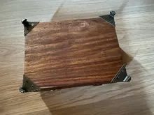 NAIERDI-caja de madera antigua para pies, Protector de esquina de pierna, triángulo rota tallada, soporte decorativo para muebles, 40x30mm, 4 Uds.
