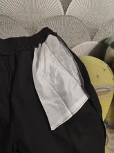 Pantalones Cargo para hombre, cintas negras, ropa informal de algodón, Hip-Hop, con bolsillos, estilo Harajuku