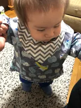 Baberos de algodón a la moda para bebé, ropa impermeable para comer para niño, bata babero de alimentación de manga larga, delantal de bebé, Bandana