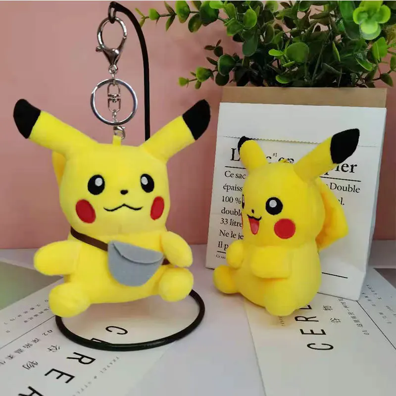 Kawaii куклы 1 шт. брелок Покемон Пикачу аниме милый кулон аксессуары сумка декор