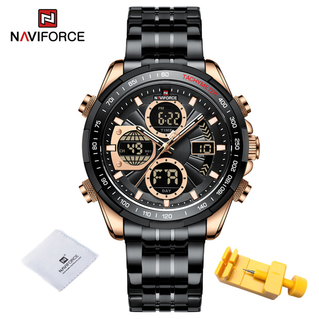 Top Brand Watches Mens Fashion Business Multifunction Waterproof Big Dial Day and Date Display Watch Relogio Masculino