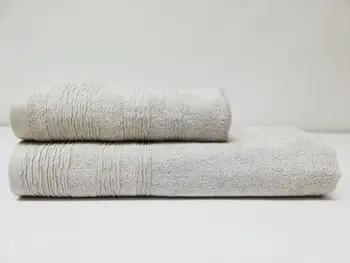 

Crepe Bilateral Cotton Bath Towel Set Stone