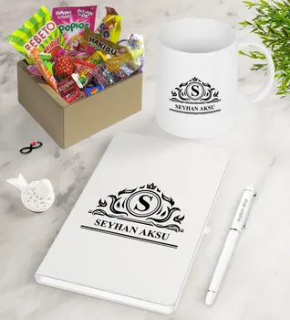 

Personalized Is Nostalgic Lezzetler Notebook Pen Mug Gift Seti-12