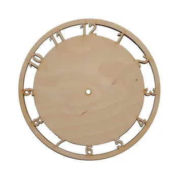 

Custom Blank Wooden Clock Face - Circle Round Wood Wall Clock - Laser Cut Clock Face without Mechanism 15, 20 or 25cm diameter