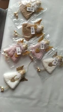 2020 Navidad Plush Sitting Angel Elk Pendant Xmas Tree Decor Santa Claus Hanging Ornaments