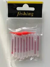 Varita luminosa para pesca, barra flotante fluorescente estilo luciérnaga para la noche que brilla en la oscuridad, 4,5x40 mm, 10 unidades/bolsa