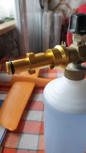 Boquilla de espuma para el generador, adaptador de Metal, pistola de espuma de alta presión para jabón, para Nilfisk Karcher Huter Elitech Lavor