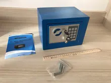 Caja pequeña hogar Mini cajas fuertes acero contraseña/Llave de caja de seguridad efectivo de Banco de dinero regalo del Festival