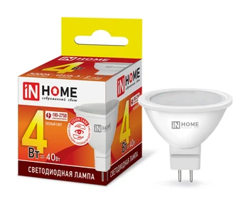 

LED lamp LED-JCDR-VC W V GU5.3 3000 310Лм IN HOME