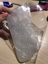 8 Uds molde de silicona de anillo de tamaños surtidos para joyería de resina molde de fundición de resina tamaño de EE. UU. 5-12