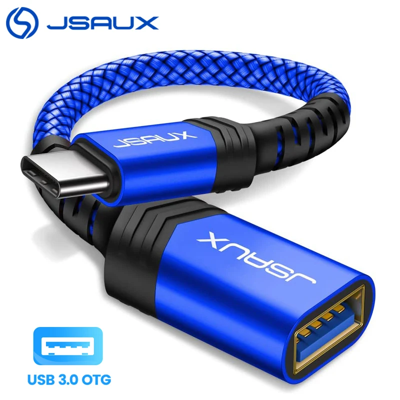 

OTG Type C Cable Jsaux USB C Male to USB 3.0 A Female Cable OTG USB C Adapter for MacBook Pro Samsung Type-C Adapter usb+3+otg