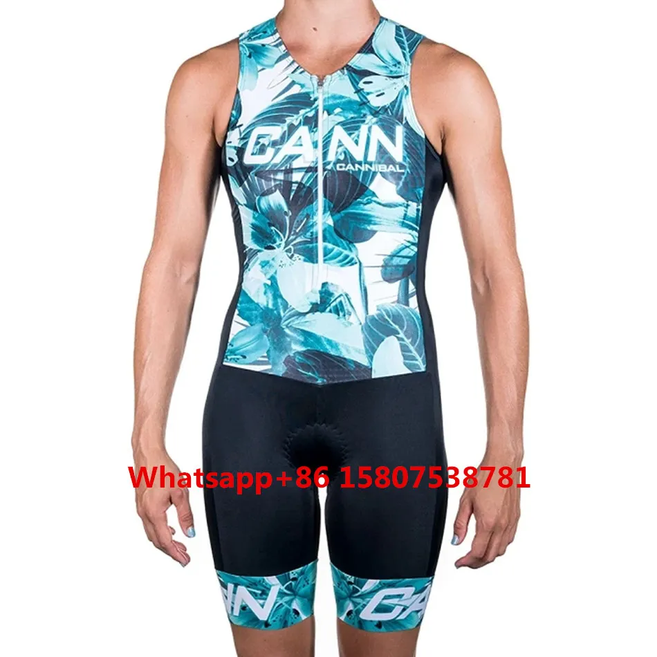 

2019 cannibal WOMEN'S TROPIC ICE ULTRA TRI SUIT Cycling Jersey Skinsuit Jumpsuit Maillot Cycling Ropa ciclismo short sleeve set