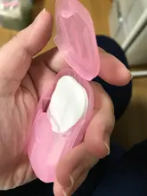 50 unids/caja de viaje portátil desechable caja de jabón de mano de papel lavado caja perfumada rebanada hojas Mini jabón papel al aire libre Herramientas Limpiar