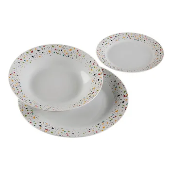 

Dinnerware Set Vivid Terraz Porcelain (18 Pieces)