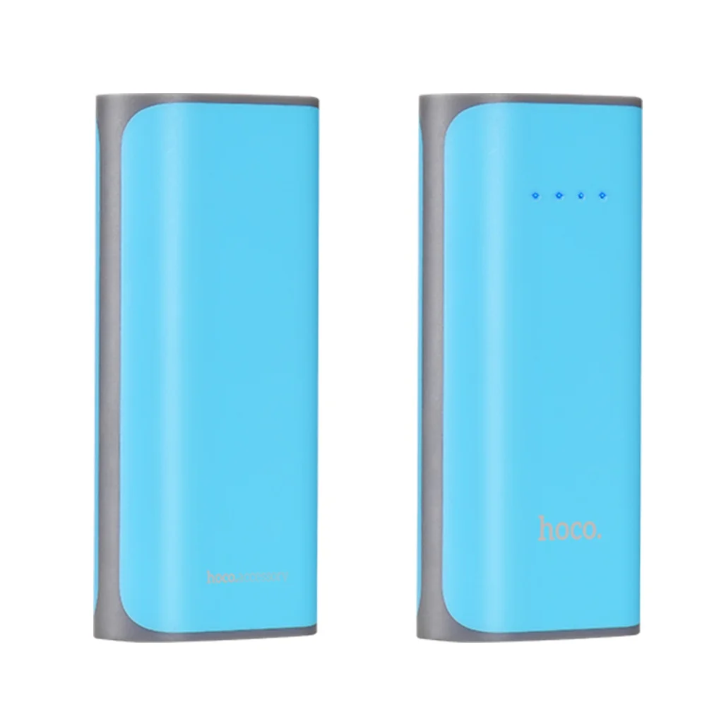 Внешний аккумулятор Hoco B21-5200 Tiny Concave pattern Power bank(Голубой