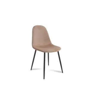 

CHAIR ZEN VELVET SAND-PATA NEGRA