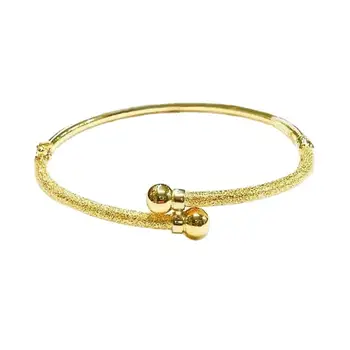 

Gold chain bracelet Matte-Brightness