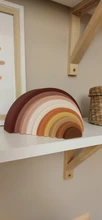 1Set bebé Arco Iris colores de silicona apilar juguetes Montessori creativo juguetes libres de bisfenol A de silicona de grado de alimentos de la educación temprana y regalos de los niños