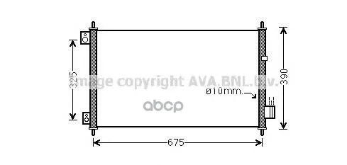 Радиатор Кондиционера Honda: Accord Viii(Cm) 2.0(Cm1)/2.2 I-Ctdi/2.4(Cm2)/2.4 Vtec E/2.4 Vtec T 03- Ava арт. HD5229