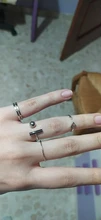 Nueva moda de lujo 4 unids/set estilo coreano anillos Simple Joker de Metal anillo de dedo plateado ajustable para el regalo de las mujeres, anillo de