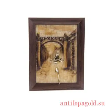 

Painting violinist. Twilight