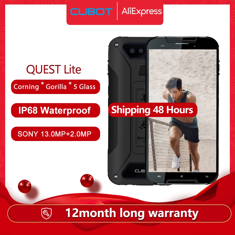Cubot Quest Lite IP68 спортивные прочный телефон MT6761 5 0 &quotAndroid 9 пирог 3000 мАч 3 ГБ + 32 Гб