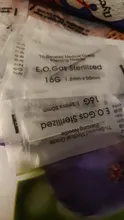 20 piezas-agujas estériles para Piercing corporal, de acero inoxidable, 316L, tamaño variado, 12/14/16/18/20G