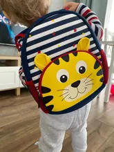 Lindo chico niño escuela bolsas mochila de jardín de niños niñas niños mochila 3D de dibujos animados de animales de