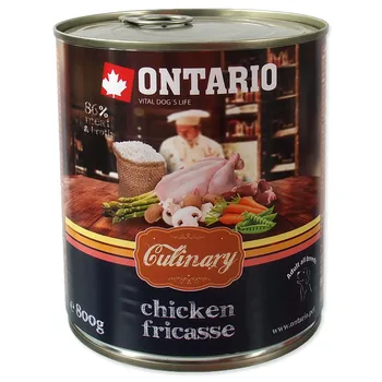 

Ontario canned food for dogs "chicken friction" 0,8 kg x 6 PCs