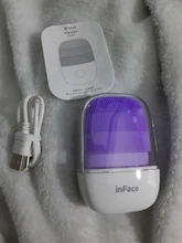 Inface xiaomi-cepillo de limpieza Facial sónico eléctrico, versión actualizada, limpieza profunda con cepillo, herramienta impermeable