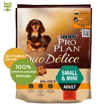 Pro Plan Duo Delice Small& Mini для взрослых мальчиков и детей, 0,7 кг