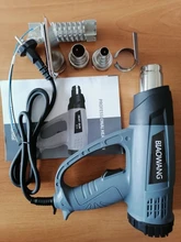 Building-secador de pelo para soldar herramienta de calor con pantalla digital ajustable, pistola de calor de 220V, pistola de calor de buena calidad, pistolas de aire caliente