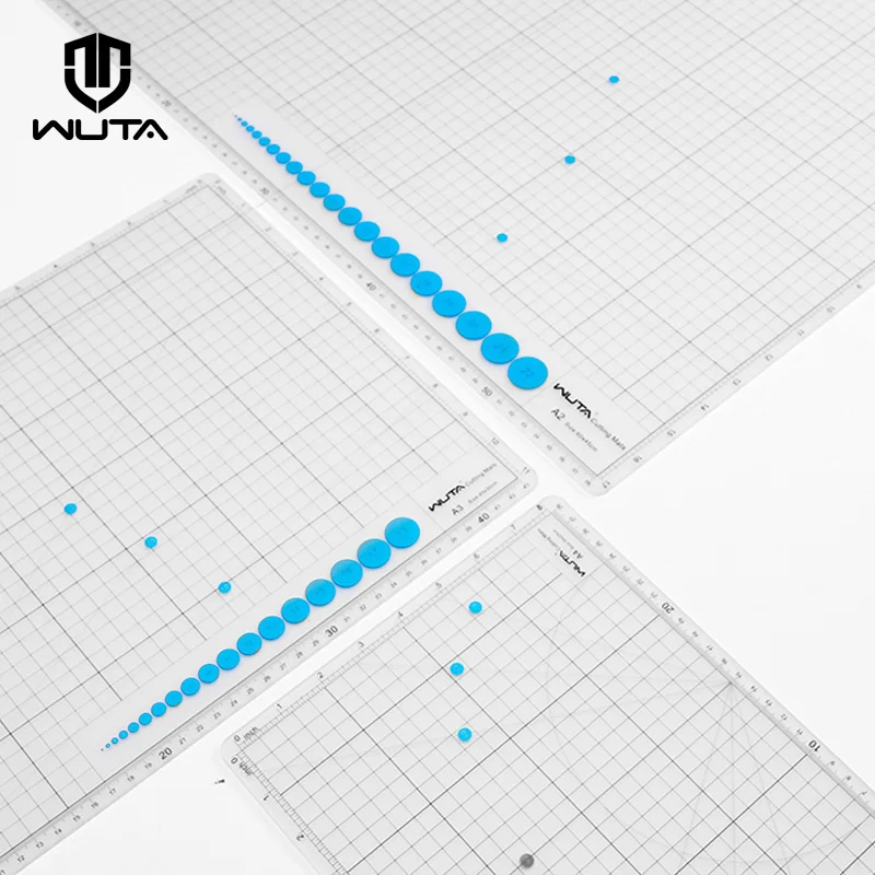 WUTA Double Side A2 A3 Cutting Mat Translucent Self Healing Craft PVC